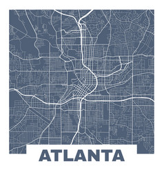 Atlanta Map Square Map City Streets