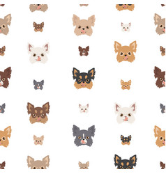 Chihuahua Seamless Pattern Dog Healthy Silhouette