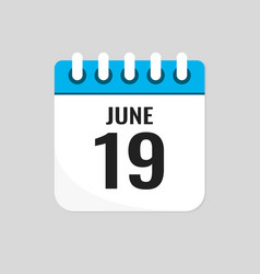 Icon Page Calendar Day - 19 June