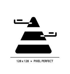 Pyramid Chart Black Glyph Icon