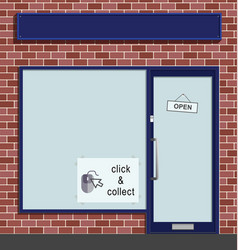 Click And Collect Sign In Shop Window