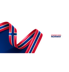 Norway Ribbon Flag