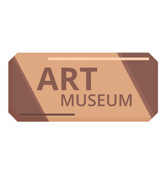 Art Museum Icon Cartoon Admit Ticket