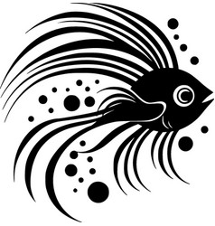 Fish - Black And White Isolated Icon