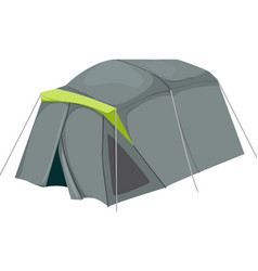 Hiking Tent Camp Color Icon