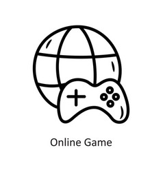 Online Game Outline Icon Design