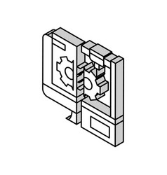 Rapid Prototyping Isometric Icon