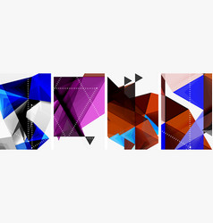 Triangle Blend Geometric Concept Poster Designs