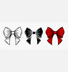 Cartoon Bow Tie Or Gift Cut Out