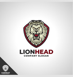 Lion Head - Shield Logo