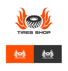 Monster Truck Tire Logo Design Tractor Tire