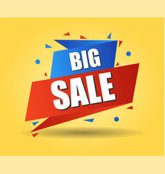 Abstract Template Big Sale On Yellow Background