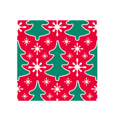 Seamless Pattern With Christmas Trees