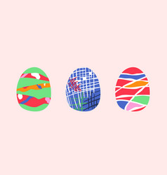 Happy Easter Set Of Eggs Symbol