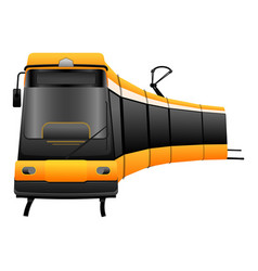 City Street Tram Car Icon Cartoon Urban