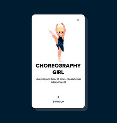 Dance Choreography Girl Training In Class