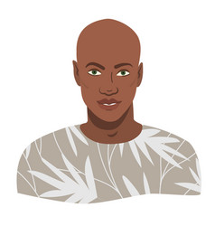 Fashion Portrait Bald Black Man