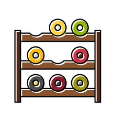 Rack Wine Color Icon