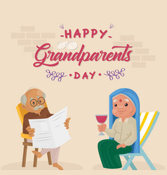 Happy Grandparents Day Banner Template