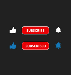 Like Subscribe Bell Buttons Banner Content Creator