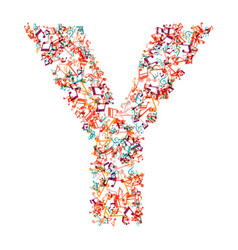 Decorative Music Note Letter Y