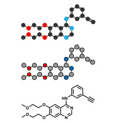 Erlotinib Cancer Drug Molecule