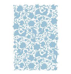 Floral Pattern With Birds Vignette Border Card