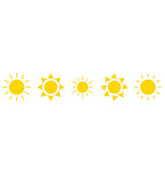 Collection Of Sun Icons