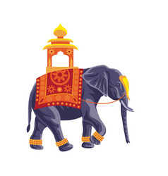 Decorated Indian Elephant