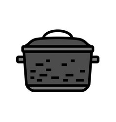 Iron Pot Cooking Color Icon