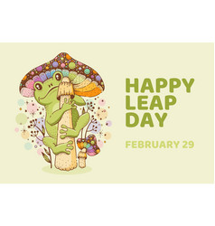 Leap Day February 29 Poster Year Calendar