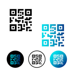 Abstract Qr Code Icon