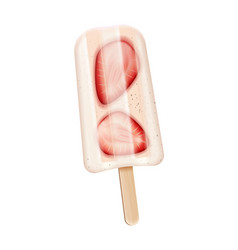 Berry Popsicle Icecream Composition