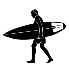 Man With Surfboard Cut Out High Quality