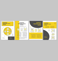 Warming House Yellow Brochure Template