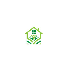 Family Home Landscape Logo Design