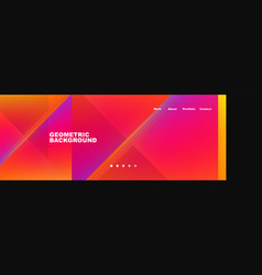 Vibrant Geometric Background With Colorful Shapes