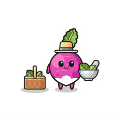 Turnip Herbalist Cute Cartoon