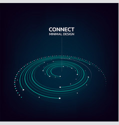 Abstract Network Connection Icon Logo Design