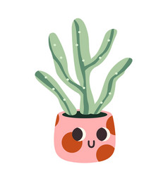 Cute Cactus In A Pink Pot