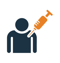 Injection Get Vaccinated Icon Simple Editable