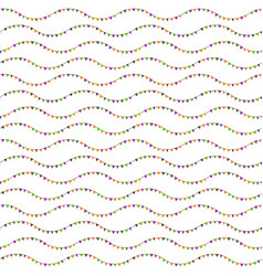 Garland Circus Flags Seamless Pattern Hand Drawn