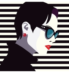 Fashion woman in style pop art Royalty Free Vector Image