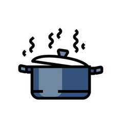 Hot Pot Cooking Color Icon