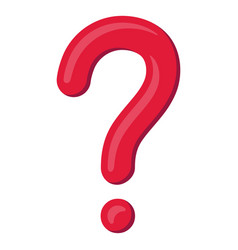 Red 3d Question Mark Icon