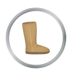 Ugg Boots Icon In Cartoon Style Isolated On White