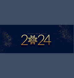 2024 New Year Eve Invitation Poster With Golden