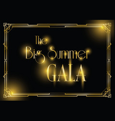 Big Gala Ball Art Deco Background