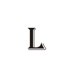 Letter L Double Epic Geometric Symbol Simple Logo