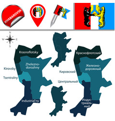 Map Khabarovsk Russia